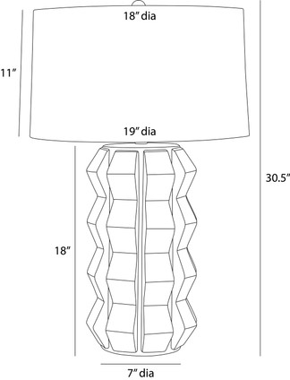 Journey One Light Table Lamp (PTC57-827)