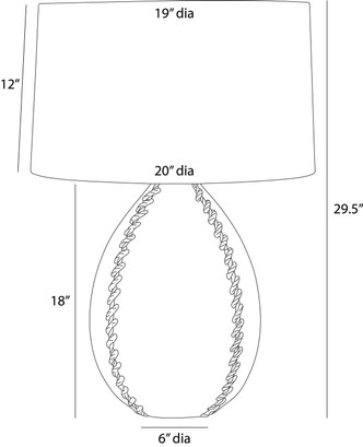 Jaxx One Light Table Lamp (PTS21-SH012)