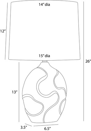 Ismay One Light Table Lamp (PTS22-711)