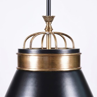 Savarin One Light Pendant (549P01MBLKBRZ)
