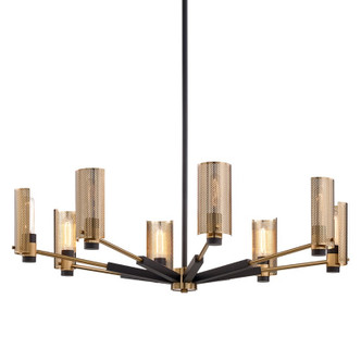 Pilsen Eight Light Chandelier (F6878-SFB/PBR)