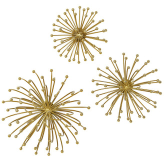 Uttermost - 04337 - Wall Decor S/3 - Aga - Plated Gold
