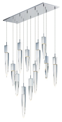 ET2 - E31248-20PC - LED Pendant - Quartz - Polished Chrome