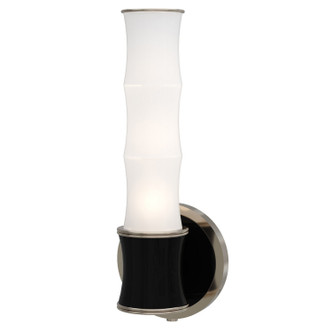 Robert Abbey - OS69 - One Light Wall Sconce - Kane - Obsidian w/Polished Nickel