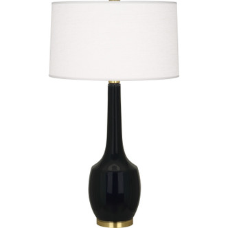 Robert Abbey - OS701 - One Light Table Lamp - Delilah - Obsidian Glazed Ceramic