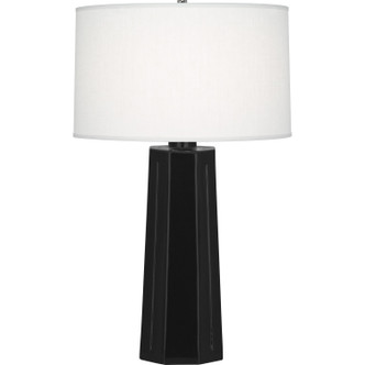 Robert Abbey - OS960 - One Light Table Lamp - Mason - Obsidian Glazed Ceramic