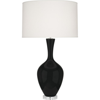 Robert Abbey - OS980 - One Light Table Lamp - Audrey - Obsidian Glazed Ceramic
