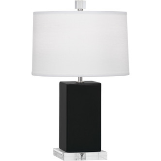 Robert Abbey - OS990 - One Light Accent Lamp - Small Harvey - Obsidian Glazed Ceramic