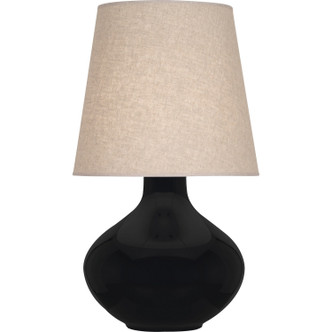 Robert Abbey - OS991 - One Light Table Lamp - June - Obsidian Glazed Ceramic