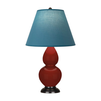 Robert Abbey - OX11B - One Light Accent Lamp - Small Double Gourd - Oxblood Glazed Ceramic w/Deep Patina Bronze