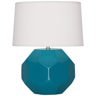 Robert Abbey - PC01 - One Light Table Lamp - Franklin - Peacock Glazed Ceramic