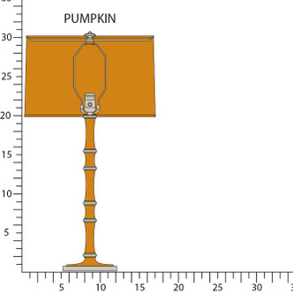 Robert Abbey - PM72X - One Light Table Lamp - Kane - Pumpkin w/Polished Nickel