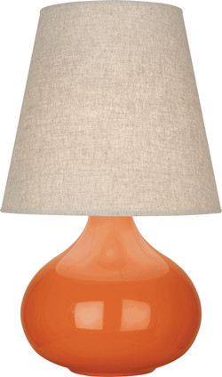 Robert Abbey - PM91 - One Light Accent Lamp - Small June - Pumpkin Glazed Ceramic