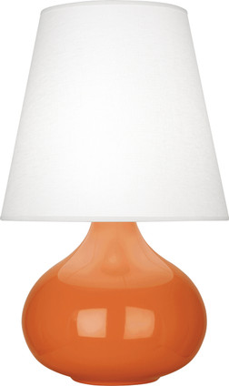 Robert Abbey - PM93 - One Light Accent Lamp - Small June - Pumpkin Glazed Ceramic