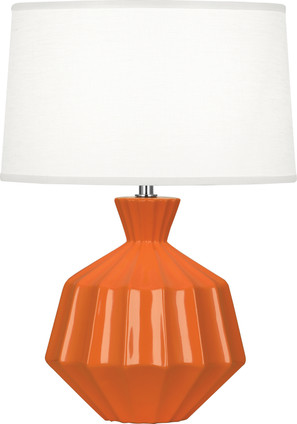 Robert Abbey - PM989 - One Light Accent Lamp - Small Orion - Pumpkin Glazed Ceramic