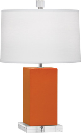 Robert Abbey - PM990 - One Light Accent Lamp - Small Harvey - Pumpkin Glazed Ceramic