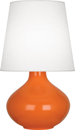 Robert Abbey - PM993 - One Light Table Lamp - June - Pumpkin Glazed Ceramic