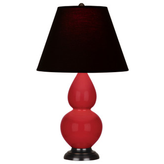 Robert Abbey - RR11K - One Light Accent Lamp - Small Double Gourd - Ruby Red Glazed Ceramic w/Deep Patina Bronze