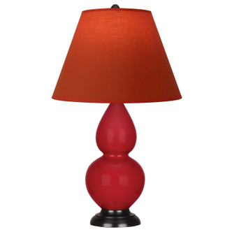 Robert Abbey - RR11T - One Light Accent Lamp - Small Double Gourd - Ruby Red Glazed Ceramic w/Deep Patina Bronze