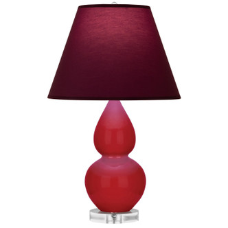 Robert Abbey - RR13P - One Light Accent Lamp - Small Double Gourd - Ruby Red Glazed Ceramic w/Lucite