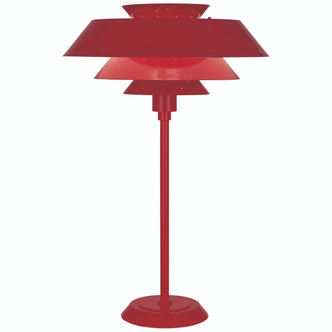 Robert Abbey - RR780 - One Light Table Lamp - Pierce - Ruby Red Gloss