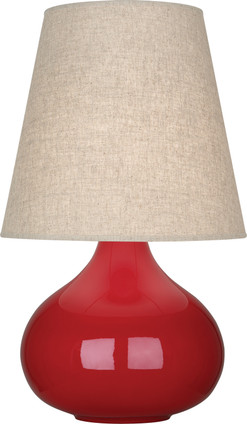 Robert Abbey - RR91 - One Light Accent Lamp - Small June - Ruby Red Glazed Ceramic