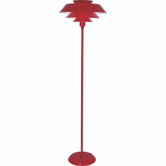 Robert Abbey - RR978 - One Light Floor Lamp - Pierce - Ruby Red Gloss