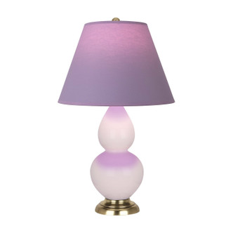 Robert Abbey - RW10L - One Light Accent Lamp - Small Double Gourd - Rose Water Glazed Ceramic w/Antique Natural Brass