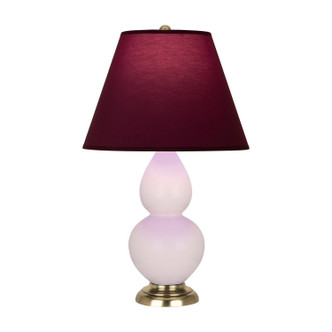 Robert Abbey - RW10P - One Light Accent Lamp - Small Double Gourd - Rose Water Glazed Ceramic w/Antique Natural Brass