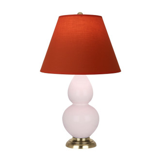 Robert Abbey - RW10T - One Light Accent Lamp - Small Double Gourd - Rose Water Glazed Ceramic w/Antique Natural Brass