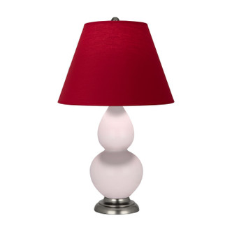 Robert Abbey - RW12R - One Light Accent Lamp - Small Double Gourd - Rose Water Glazed Ceramic w/Antique Silver