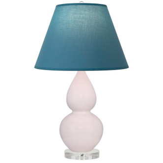 Robert Abbey - RW13B - One Light Accent Lamp - Small Double Gourd - Rose Water Glazed Ceramic w/Lucite
