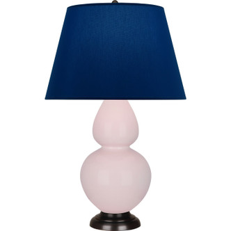 Robert Abbey - RW21N - One Light Table Lamp - Double Gourd - Rose Water Glazed Ceramic w/Deep Patina Bronze