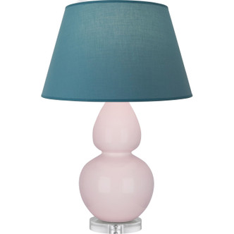 Robert Abbey - RW23B - One Light Table Lamp - Double Gourd - Rose Water Glazed Ceramic w/Lucite