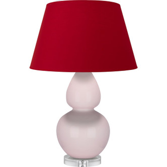 Robert Abbey - RW23R - One Light Table Lamp - Double Gourd - Rose Water Glazed Ceramic w/Lucite