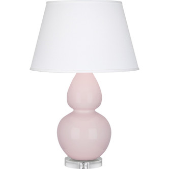 Robert Abbey - RW23X - One Light Table Lamp - Double Gourd - Rose Water Glazed Ceramic w/Lucite