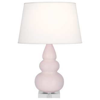 Robert Abbey - RW33X - One Light Accent Lamp - Small Triple Gourd - Rose Water Glazed Ceramic w/Lucite