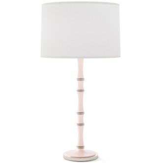 Robert Abbey - RW72 - One Light Table Lamp - Kane - Rose Water w/Polished Nickel