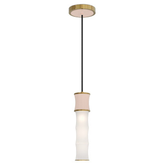 Robert Abbey - RW85 - One Light Pendant - Kane - Rose Water w/Modern Brass