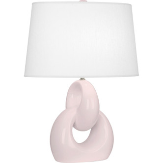 Robert Abbey - RW981 - One Light Table Lamp - Fusion - Rose Water Glazed Ceramic w/Polished Nickel