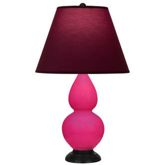 Robert Abbey - RZ11P - One Light Accent Lamp - Small Double Gourd - Razzle Rose Glazed Ceramic w/Deep Patina Bronze