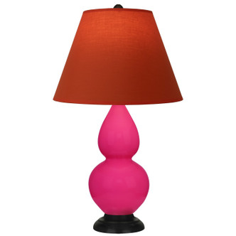 Robert Abbey - RZ11T - One Light Accent Lamp - Small Double Gourd - Razzle Rose Glazed Ceramic w/Deep Patina Bronze