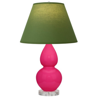 Robert Abbey - RZ13G - One Light Accent Lamp - Small Double Gourd - Razzle Rose Glazed Ceramic w/Lucite
