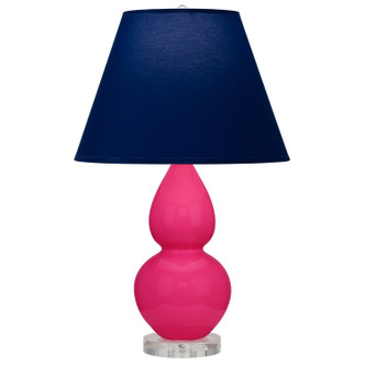 Robert Abbey - RZ13N - One Light Accent Lamp - Small Double Gourd - Razzle Rose Glazed Ceramic w/Lucite