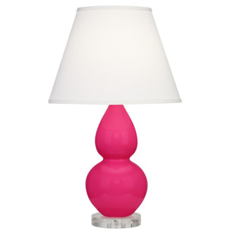 Robert Abbey - RZ13X - One Light Accent Lamp - Small Double Gourd - Razzle Rose Glazed Ceramic w/Lucite