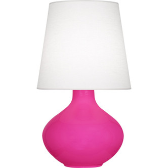 Robert Abbey - RZ993 - One Light Table Lamp - June - Razzle Rose Glazed Ceramic