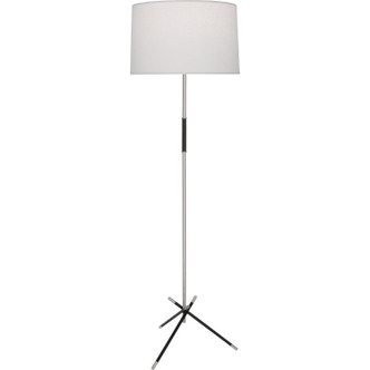 Robert Abbey - S218 - One Light Floor Lamp - Thatcher - Polished Nickel w/Matte Black