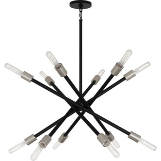 Robert Abbey - S219 - 12 Light Chandelier - Thatcher - Polished Nickel w/Matte Black
