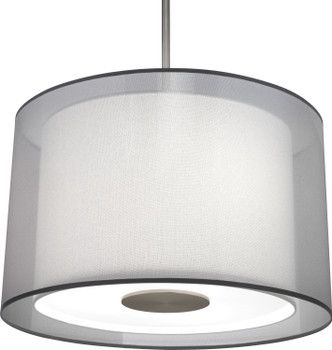 Robert Abbey - S2193 - Three Light Pendant - Saturnia - Stainless Steel