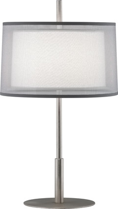 Robert Abbey - S2194 - One Light Accent Lamp - Saturnia - Stainless Steel